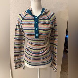 Vintage Levi's Women's Striped Soft  Hoodie